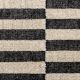 Handmade Black Synthetic Fibre Striped Carpet For Home